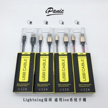 iPanic 2A快充線 快速充電線 充電線 編織線 1m 充電傳輸線 蘋果充電線 安卓充電線 TYPE-C MICRO