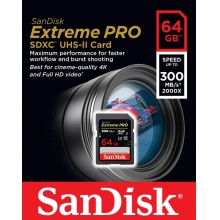 SanDisk 64GB EXTREME PRO SD UHS-II 記憶卡 讀300M 寫260M 64G SDXC