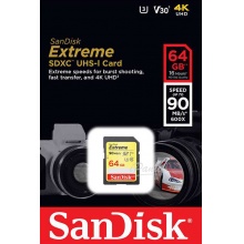 SanDisk 64GB EXTREME SD C10 U3 V30 記憶卡 讀90MB 寫40MB 64G SDXC