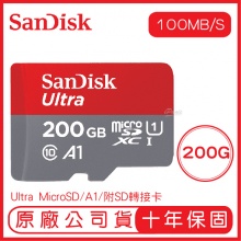 SANDISK 200G ULTRA microSD 100...