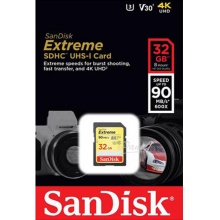 SanDisk 32GB EXTREME SD C10 U3 V30 記憶卡 讀90MB 寫40MB 32G SDHC